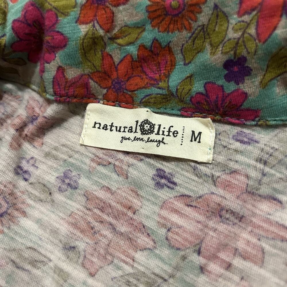 Natural Life Christa Knit Maxi Dress Watercolor Neon Size Medium - Picture 7 of 8